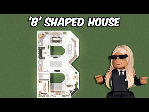 TURNING THE LETTER 'B' INTO A BLOXBURG HOUSE... | roblox