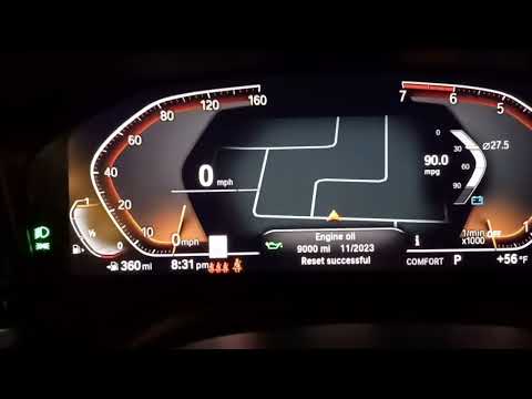 🚗 RESET Oil Service Mileage 2019-2020 BMW 330i after oil change