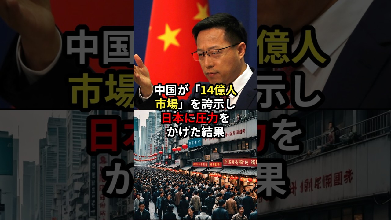 中国が「14億人市場」を誇示し日本に圧力をかけた結果 #海外の反応
