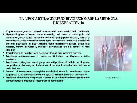 Una buona notizia per chi necessita di ricostruzione della cartilagine