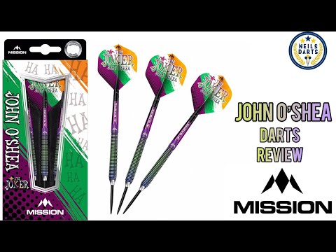 Mission - Mission John O Shea Darts - Steel Tip - The Joker - Coral