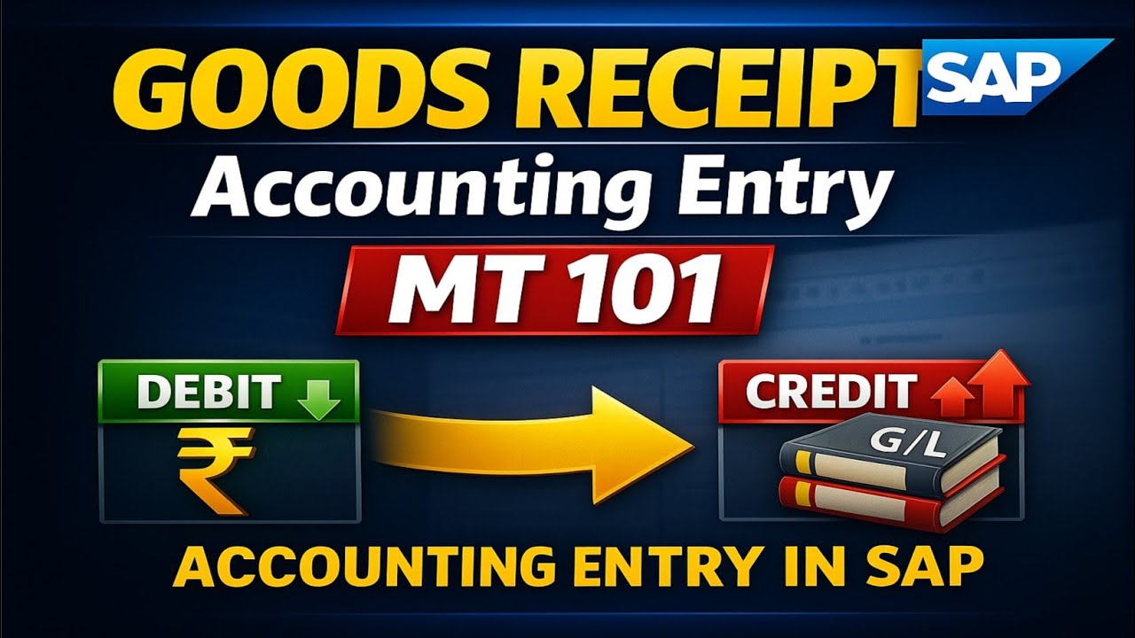 SAP MM Goods Receipt Accounting Entry Explained | Movement Type 101 in sap