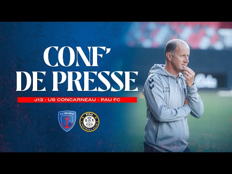 Conférence de presse J13 : US Concarneau - Pau FC