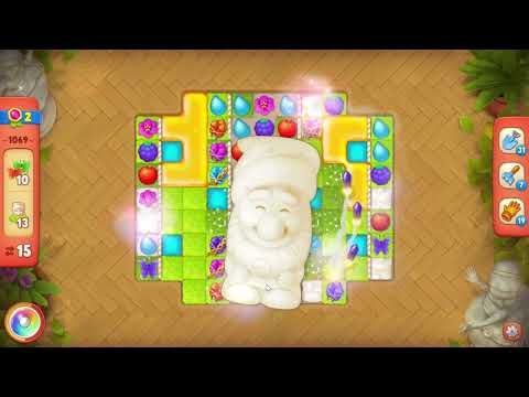 Gardenscapes 1069 Hard Level - 21 moves - NO BooSTERS