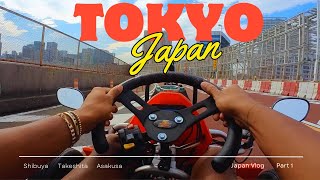Japan Travel Vlog Pt. 1 🇯🇵 I Exploring Tokyo, Shibuya Crossing, & Go-Karting In The Streets