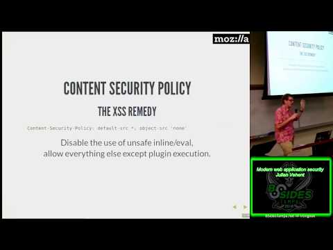 Modern web application security, Julien Vehent, BSidesTampa 2018