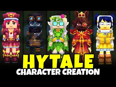 Hytale Character Creation (Full Male & Female Customization, All Options, Outfits, Capes, More!)