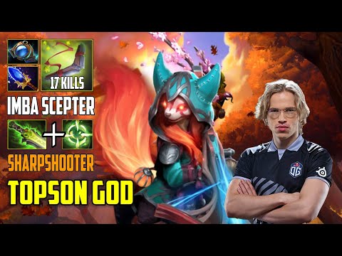 Topson - HOODWINK HUNTER'S BOOMERANG FIRST ITEM SCEPTER IMBA SHARPSHOOTER - DOTA 2