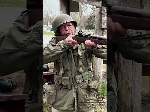 100-Year old WWII Veteran shoots an M1 grand for the first time in 80 years!