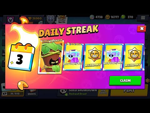 HUGE LUCK!!🔥😲 ULTRA TROPHY NEW DAILY LEGENDARY REWARDS🎁 BRAWL STARS UPDATE🤞