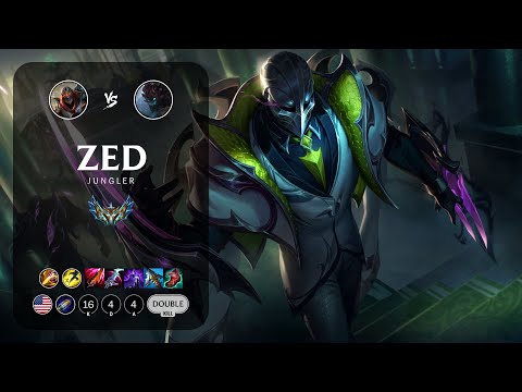 Zed Jungle vs Maokai - NA Challenger Patch 14.5