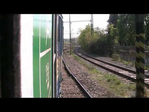 Žel. uzel Praha - 22.4.2011 - Jízda odklonem po mostě Inteligence