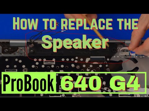 How to replace the Speakers for HP ProBook 640 G4 and G5 Series Laptop