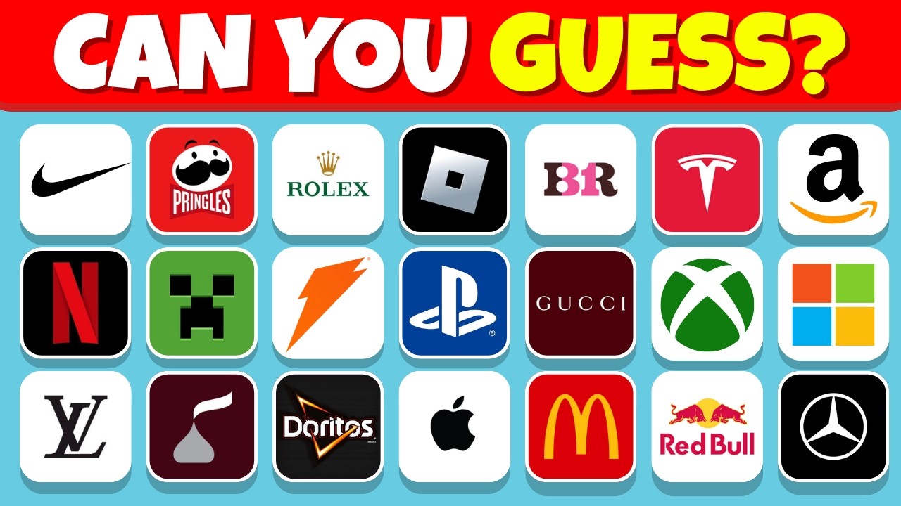 Only Geniuses Can Name All 50 Logos in 3 Seconds! 🏷️🧠| Logo Quiz Challenge