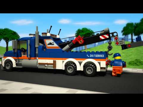 Vidéo LEGO City 60056 : La remorqueuse de camions