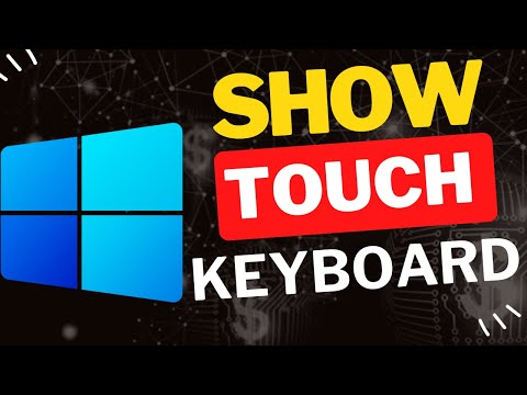 Как отобразить сенсорную клавиатуру в Windows 11
