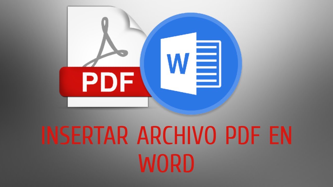 Insert PDF file into WORD document *VERY EASY*