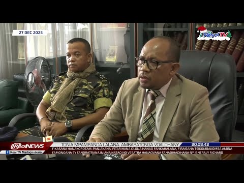 REAL NEWS / NY #VAOVAO MARINA MIVANTANA 27 DESAMBRA 2025. #Madagascar 