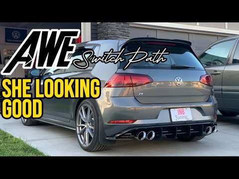 MK7.5 Golf R AWE SwitchPath Catback Exhaust | On EQT Stage 1 Tune Golf R