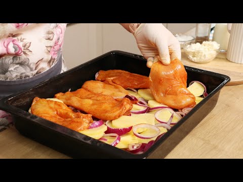 KARTOFFEL-SCHNITZELAUFLAUF AUF HANUMAS ART - ÜBERBACKENE SCHNITZEL - FAMILIENREZEPTE