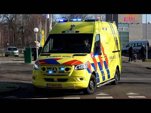 [Primeur] A1, Valeris Ambulance 23-103 Venray naar melding