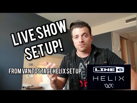 Line 6 Helix - How I Set Up for a Gig! Live from Munich, Germany