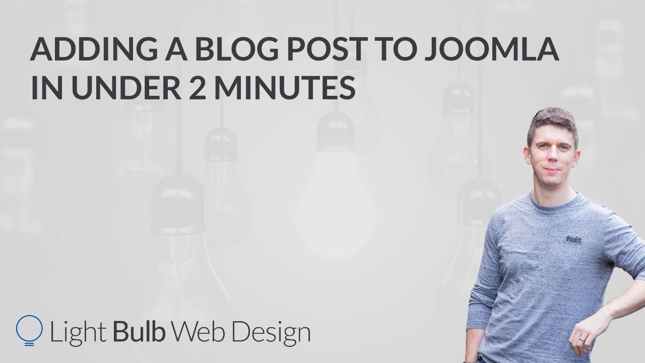 How to add a new blog post to Joomla in under 2 minutes