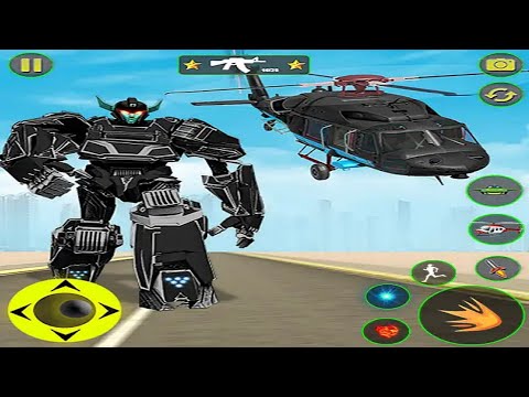 Flying Robot Helicopter Destroy Ship Tank Game - Android Gameplay