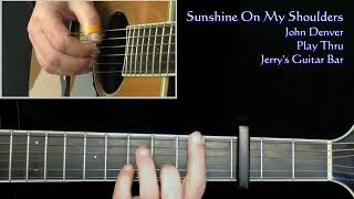 John Denver Sunshine On My Shoulders | Guitar Play Thru