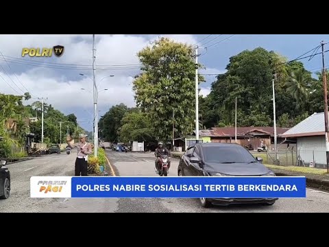 SATLANTAS POLRES NABIRE LAKSANAKAN KEGIATAN STRONG POINT TERTIB BERKENDARA