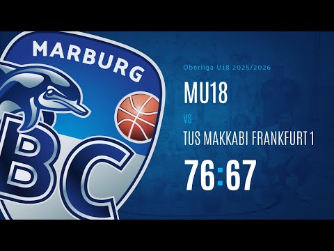 BC Marburg 1 - TuS Makkabi Frankfurt 1 76:67 (34:28) | Oberliga männlich U18 2025/2026