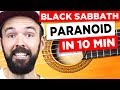 Learn Guitar Black Sabbath Paranoid In 10 Minutes EASY In German