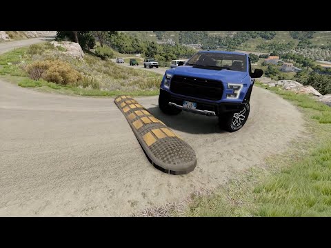 Mobil vs Speed bumps compilation #637 beamng drive Live 6