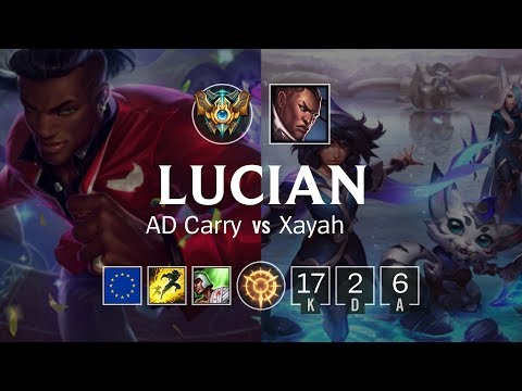 Lucian ADC vs Xayah - EUW Challenger Patch 8.23