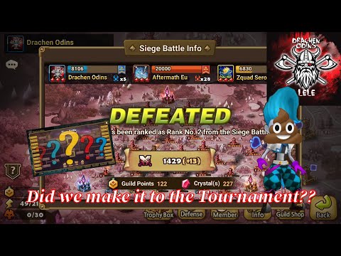 Final Siege Before Tournament vs Zquad Sero (feat. Af: Eu) - G3 Siege Battle - Summoners War