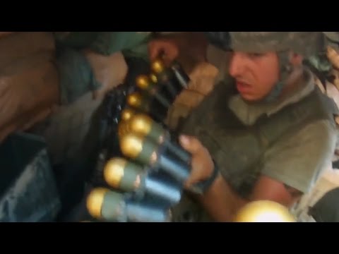 MK-19 Gunner Hammers Taliban Positions With Grenades