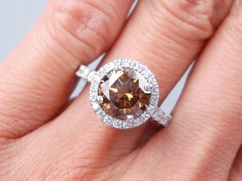 3.11 ctw Round Brilliant Cut Diamond Engagement Ring - BigDiamondsUSA