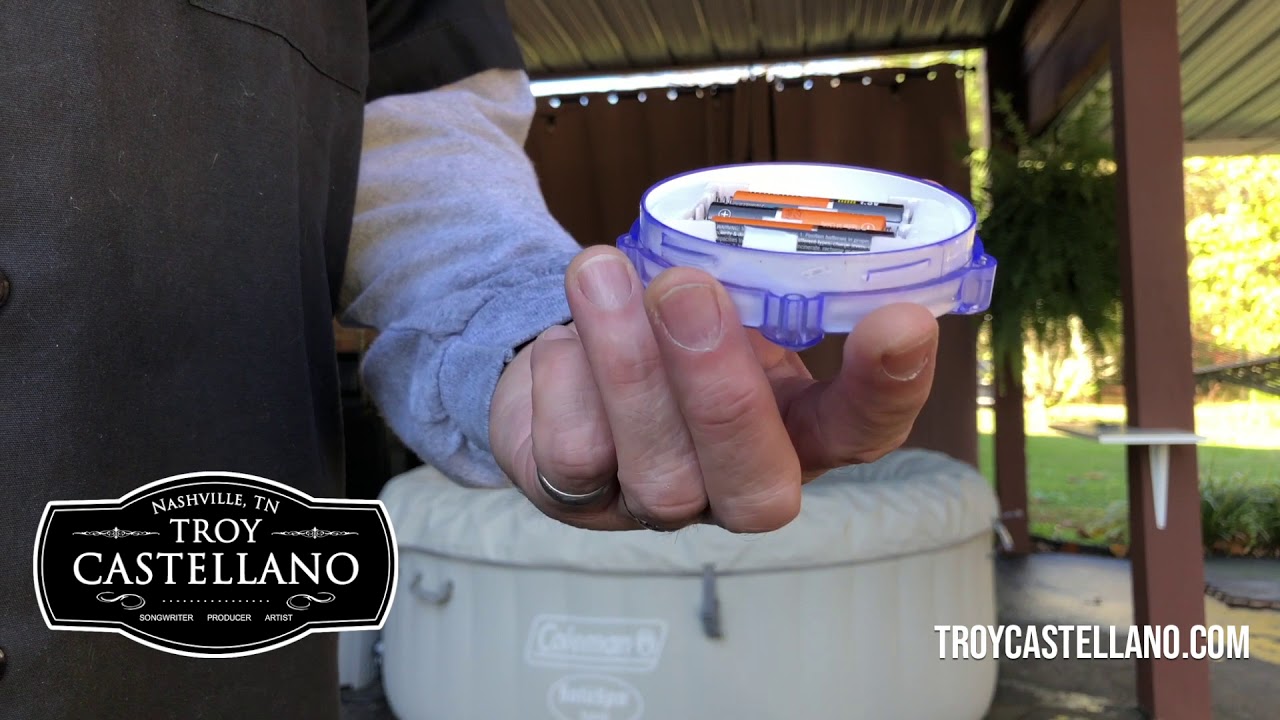 Watch video How To Use the Coleman Saluspa Hot Tub LED Light! Now How To Use the Coleman Saluspa Hot Tub LED Light!