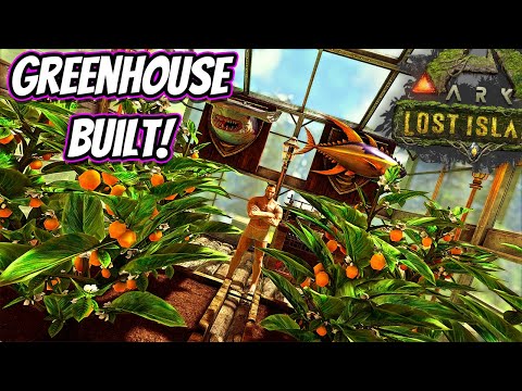 FINISHING THE BEST GREENHOUSE IVE EVER BUILT!! || Ark Lost Island Hardcore Ep 18!
