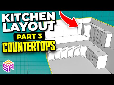 SketchUp Kitchen Layout Tutorial: Part 3 Countertops