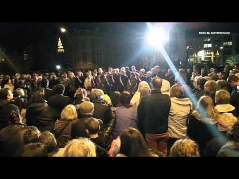 La Marseillaise à  Elbeuf, le 16.11.2015
