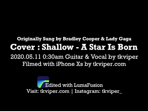 Shallow Guitar & Vocal Cover by tkviper.com Lady Gaga Bradley Cooper classical guitar finger style
