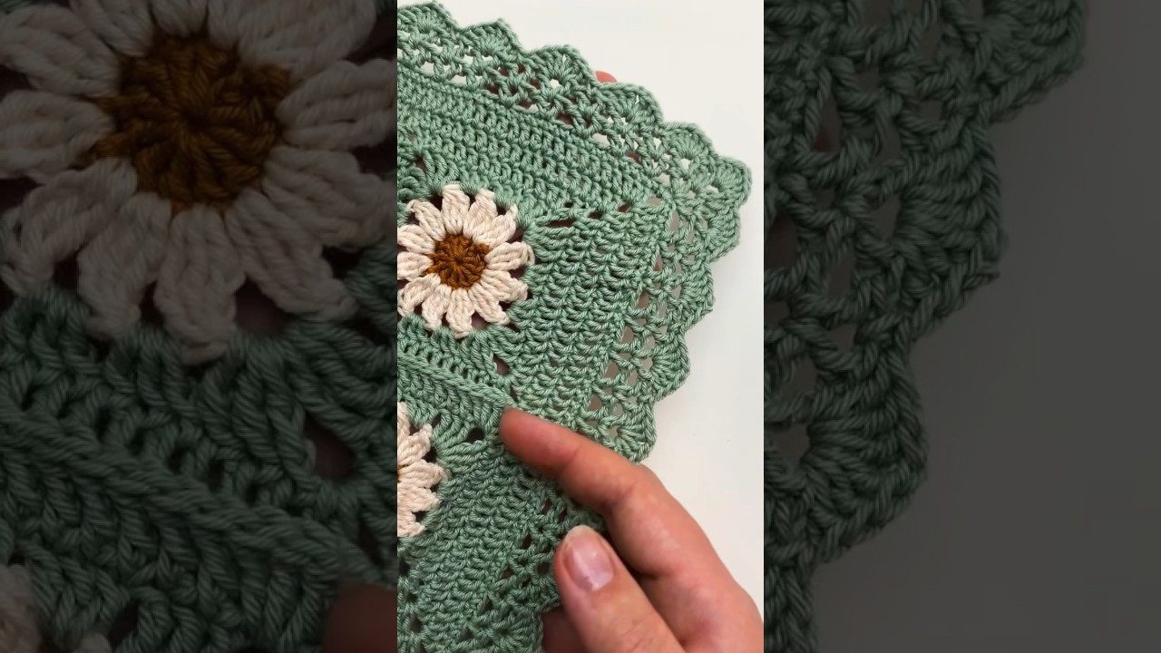The Best Crochet Border: My Top Pick!  #crochet #grannysquare