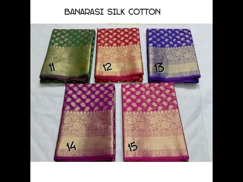 Designer Banarasi Cotton Silk Sarees