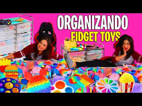 ORGANIZANDO MINHA COLEÇÃO FIDGET TOYS TOUR! *HIGHLY SATISFYING* Organizing my FIDGET COLLECTION!