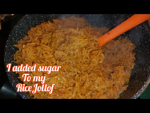How To cook My Ghanaian Jollof Rice recipe / Sugar Ghana jollof rice recipe