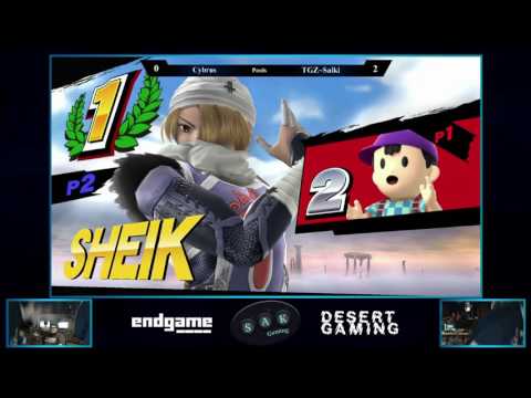 NS5 Pools - Cybrus (Ness/Diddy Kong) vs TGZ~Saiki (Sheik)