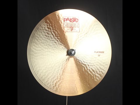 Paiste 18" 2002 Flat Ride - 1584g (video demo) image 2