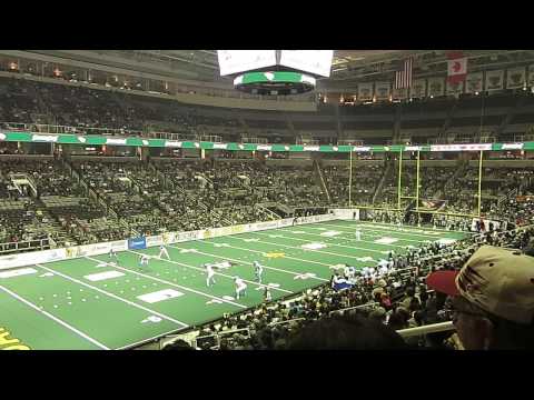2014.03.23 SaberCats Opener- Screaming Guy, Kickoff after Pick 6
