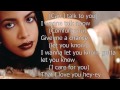 Aaliyah - I Care 4 U - Instrumental with Lyrics ...